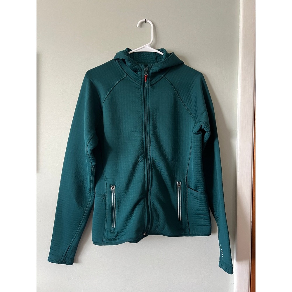 Title Nine Alphine Air Polartech Full Zip Hoodie Outdoor Hike Women Size XL